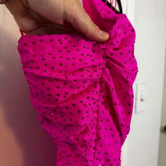 Sparkly Fuchsia Pink Women's Dress Size 4 - Picture 11 of 12